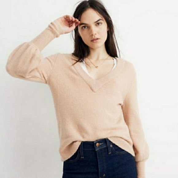 Madewell Sweaters - Madewell Dashwood tan wool blend sweater